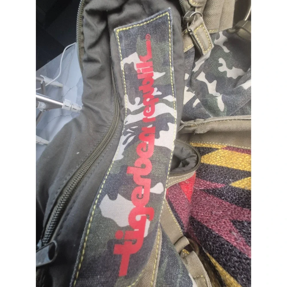 Tigerbear Republik Camo Southwestern Tapestry Duffel Bag Travel Weekender Gym